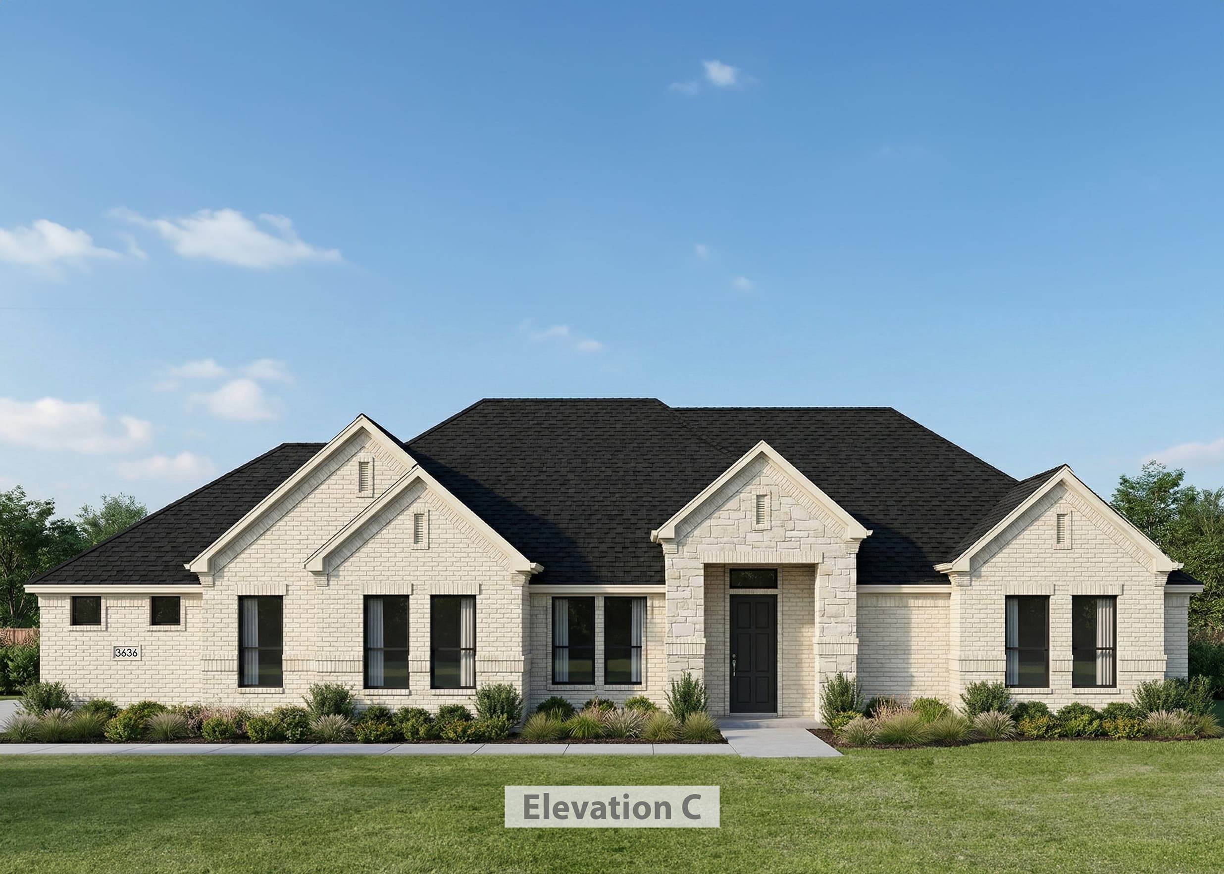 Front elevation of the Hollytree Elevation C