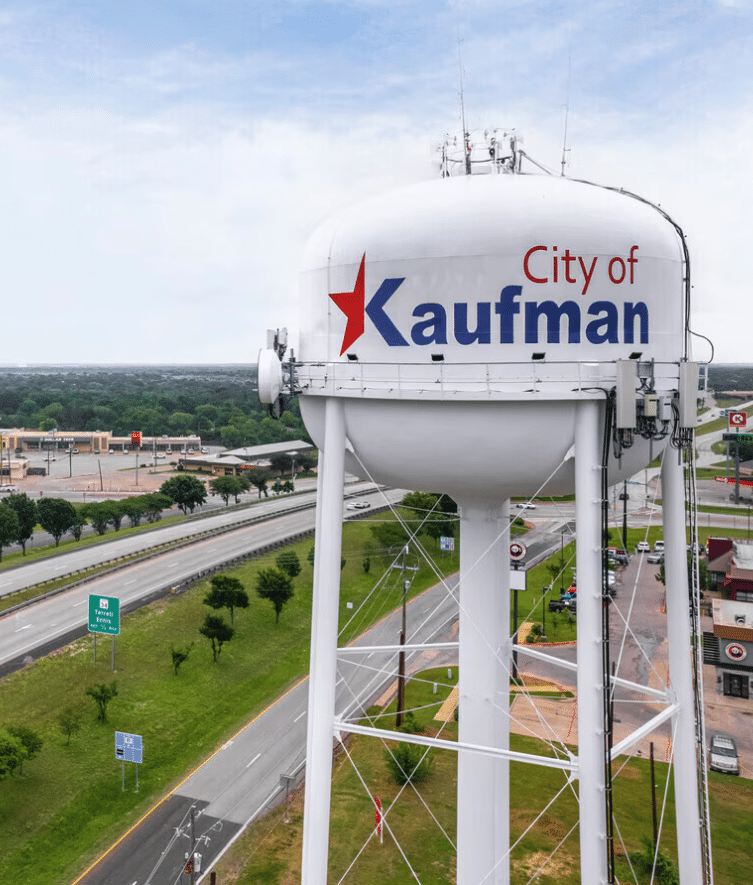 Kaufman, TX water tower