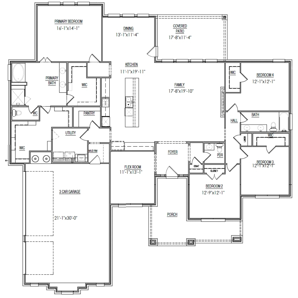 Riverbend 8011 3-car garage
